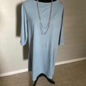 bryn Walker Light Blue Long Sleeve Dress/Top